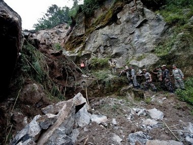 Landslide in Arunachal Pradesh's Lower Siang district kills four ITBP personnel Landslide in Arunachal Pradesh's Lower Siang district kills four ITBP personnel