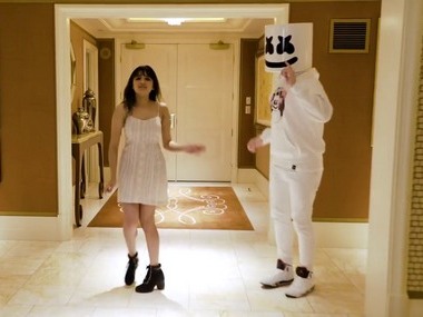 Watch: Marshmello dances his way to Bollywood with Shirley Setia on Kala Chashma in Las Vegas Watch: Marshmello dances his way to Bollywood with Shirley Setia on Kala Chashma in Las Vegas