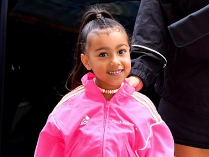 Kim Kardashian's daughter North West sports straight hair in birthday pictures and the internet is not happy about it