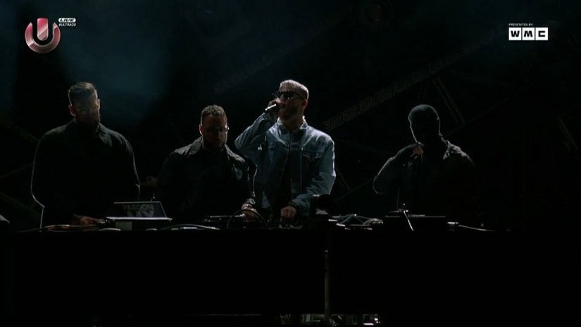 Pardon My French Crew at Ultra, Miami 2018. Screenshot from YouTube.