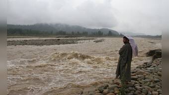 Floods hit parts of Kashmir after continuous rainfall; roads damaged, buildings partially submerged
