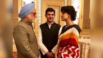 The Accidental Prime Minister: Anupam Kher introduces Arjun Mathur as Rahul, Aahana Kumra as Priyanka Gandhi