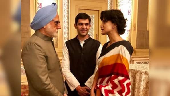 The Accidental Prime Minister: Anupam Kher introduces Arjun Mathur as Rahul, Aahana Kumra as Priyanka Gandhi