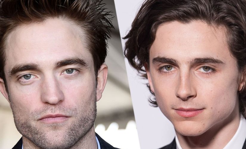 Robert Pattinson and Timothée Chalamet. Twitter @Filmedia