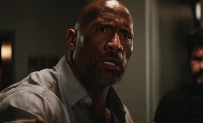 A still from Skyscraper. Screenshot from YouTube.