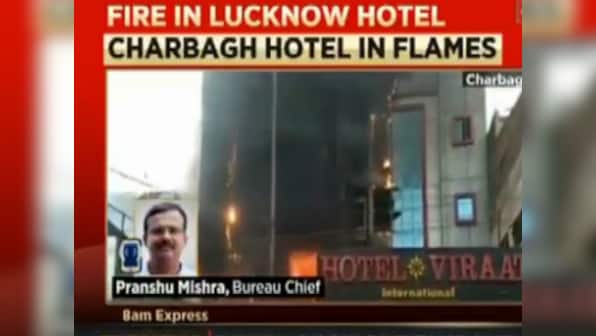 Fire in hotels in Lucknow's Charbagh area kills four, critically injures five; officials say short circuit may have caused blaze