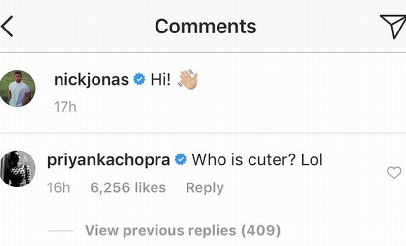Screenshot from Instagram. @nickjonas