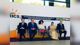Sushma Swaraj in South Africa: External affairs minister pitches for enriching intra-BRICS co-operation