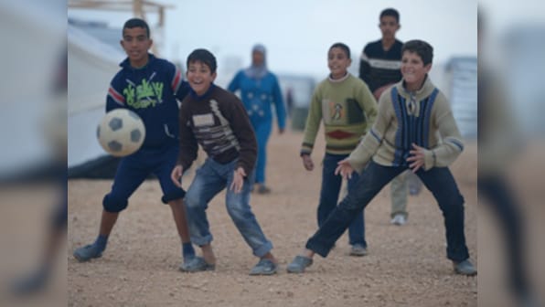 FIFA World Cup 2018: Displaced Syrians find relief in tent-side World Cup screenings