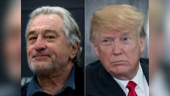 Robert De Niro's Broadway musical disrupted by Trump supporter holding up 'Keep America Great' banner