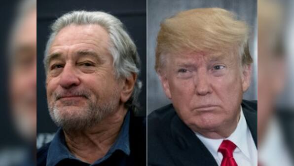 Robert De Niro's Broadway musical disrupted by Trump supporter holding up 'Keep America Great' banner