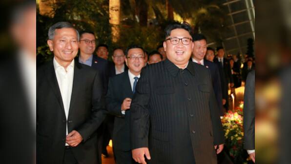 Ahead of summit with Donald Trump, Kim Jong-un visits gardens, strolls around Singapore in surprise evening tour