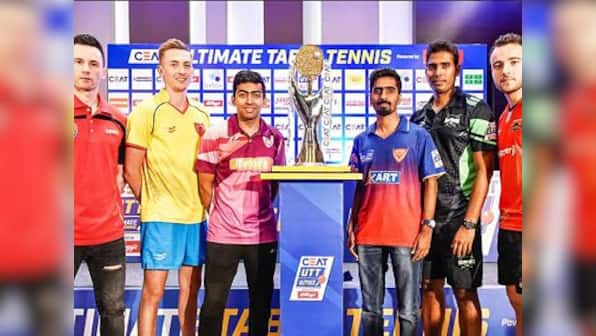 Ultimate Table Tennis 2018: Captains of six teams unveil trophy as tournament set to begin on Thursday