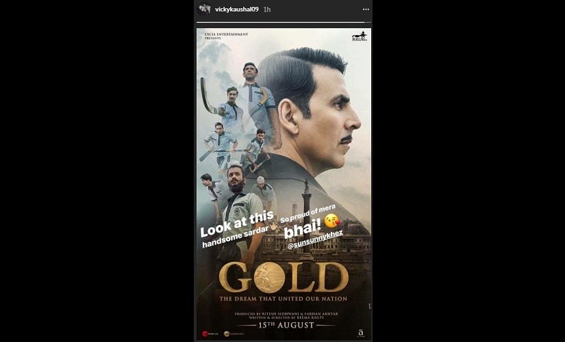 Screenshot from Instagram story. @vickykaushal09
