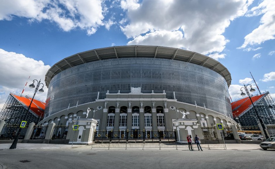 Ekaterinburg Arena: Even before it opened, the stadium in the Ural mountain city of Yekaterinburg was famous for its unusual design. In an attempt to keep the costs down, the stadium is home to 12,000 temporary seats. However, those seats are on vast towers of scaffolding over the walls of the main stadium, which could be vertigo-inducing experience for spectators seated in top row. AFP Ekaterinburg Arena: Even before it opened, the stadium in the Ural mountain city of Yekaterinburg was famous for its unusual design. In an attempt to keep the costs down, the stadium is home to 12,000 temporary seats. However, those seats are on vast towers of scaffolding over the walls of the main stadium, which could be vertigo-inducing experience for spectators seated in top row. AFP