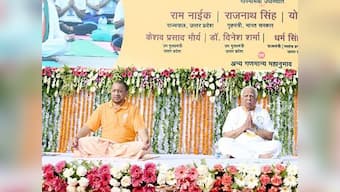 Is Yogi Adityanath a Liverpool fan? On International Yoga Day, UP chief minister sports saffron T-shirt with club's crest