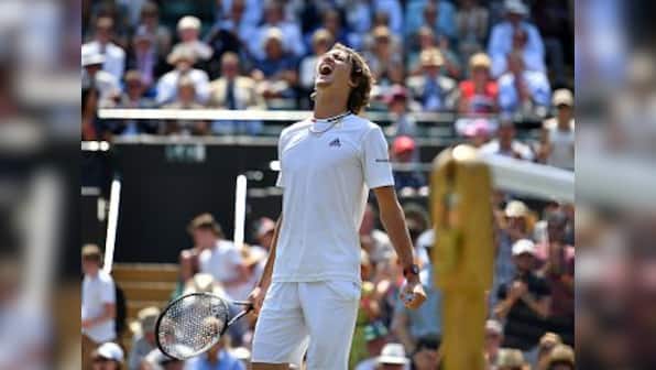 Wimbledon 2018: Alexander Zverev beats Taylor Fritz in tough second round battle to avoid shock exit