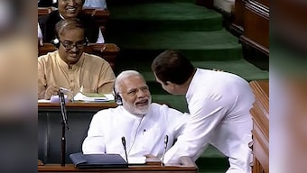 Rahul Gandhi's hug to Modi a political statement, not an expression of love; the wink gave his game away