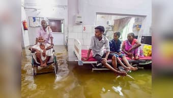 Fish swim in Patna govt hospital's flooded ICU after downpour; staff switch off machines for fear of electrocution