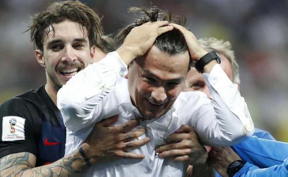 Croatia coach Zlatko Dalic wears a jubilant look after his team's maiden entry into the World Cup final. AP Croatia coach Zlatko Dalic wears a jubilant look after his team's maiden entry into the World Cup final. AP