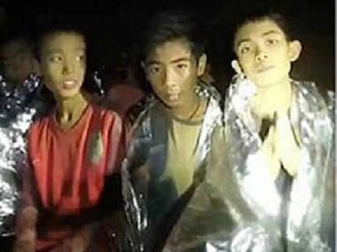 File photo of rescued boys from the Tham Luang cave in Thailand. Express