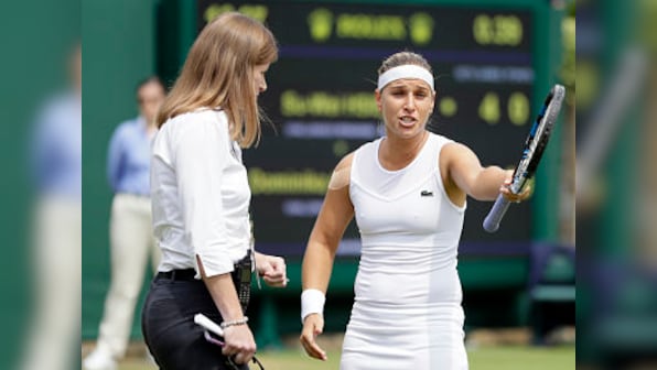 Wimbledon 2018: Dominika Cibulkova terms referee's line call in last-16 game against Hsieh Su-Wei as 'ridiculous'