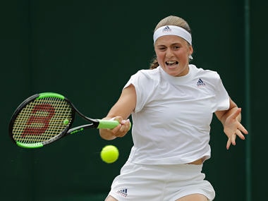 Wimbledon 2018: Jelena Ostapenko storms into quarter-final with straight-sets win over Aliaksandra Sasnovich