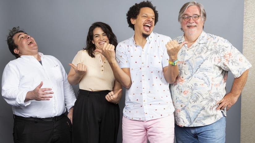 Matt Groening, from left, Abbi Jacobson, Eric Andre and Josh Weinstein. Image via The Associated Press by Willy Sanjuan