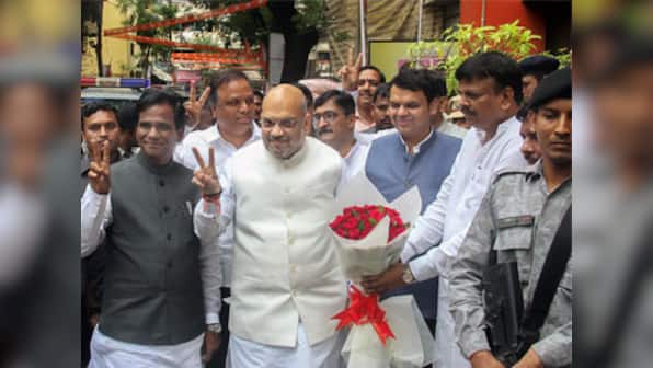 Amit Shah in Mumbai: BJP chief discusses 23-point strategy for 2019 Lok Sabha polls, meets Lata Mangeshkar