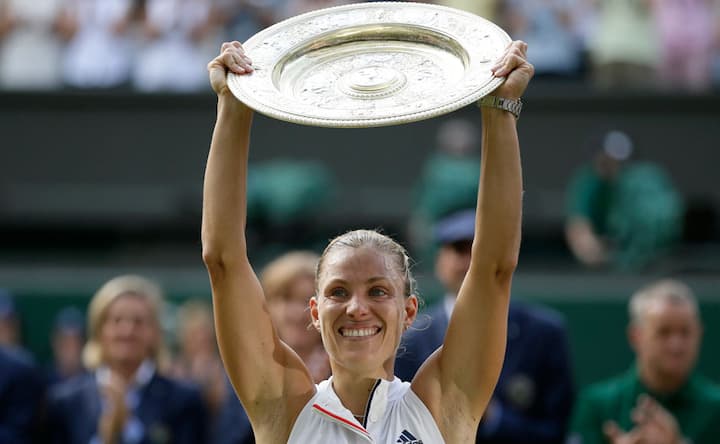 Angelique Kerber stuns Serena Williams to win first Wimbledon title; Novak Djokovic eliminates Rafael Nadal Angelique Kerber stuns Serena Williams to win first Wimbledon title; Novak Djokovic eliminates Rafael Nadal