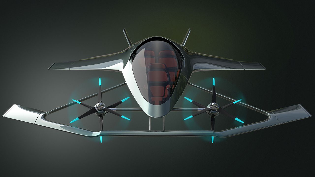 Aston Martin unveils a hybrid electric flying vehicle at Farnborough Airshow Aston Martin unveils a hybrid electric flying vehicle at Farnborough Airshow