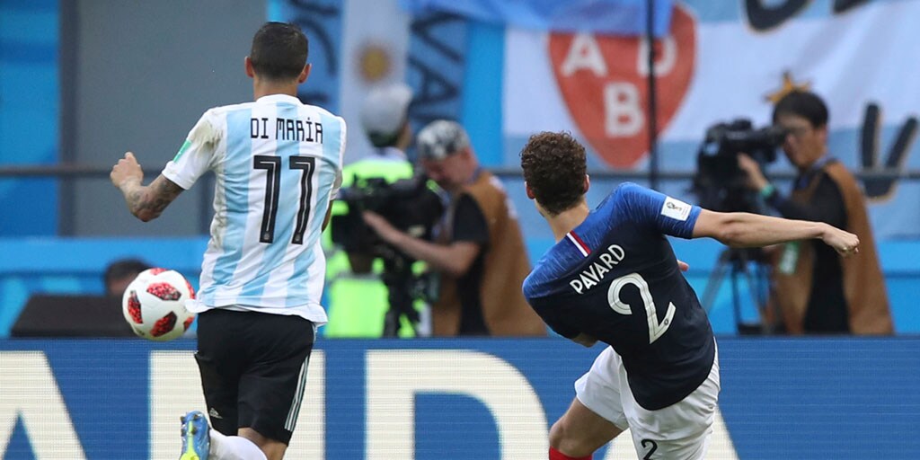 Benjamin Pavard France Argentina goal 2018