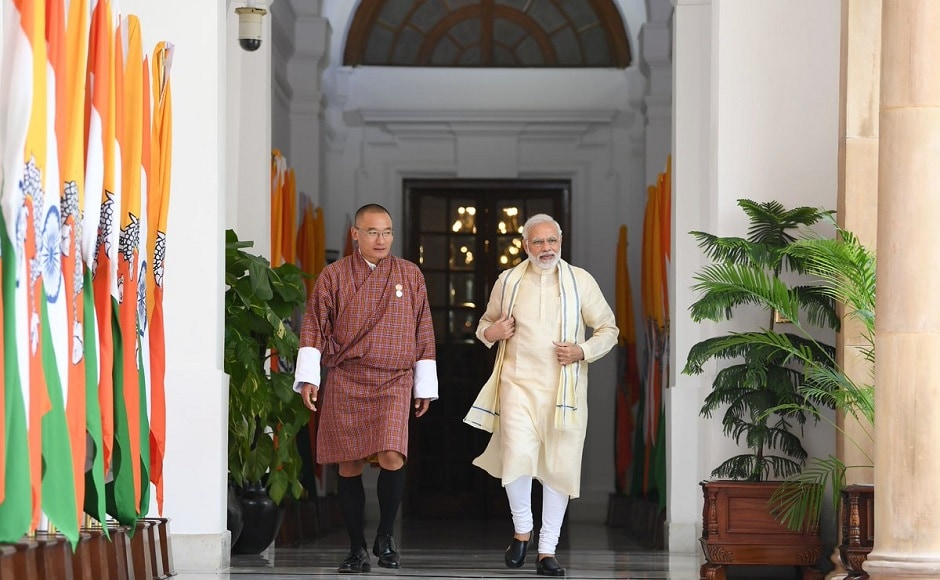 The Ministry of External Affairs said in a statement that the two prime ministers also reviewed bilateral economic and hydropower cooperation, including the progress in implementation of the India assisted-hydro-electric projects in Bhutan. Twitter @narendramodi The Ministry of External Affairs said in a statement that the two prime ministers also reviewed bilateral economic and hydropower cooperation, including the progress in implementation of the India assisted-hydro-electric projects in Bhutan. Twitter @narendramodi