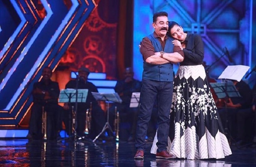 Bigg Boss Tamil season 2: Shruti Haasan with her father and show's host Kamal Haasan. Facebook
