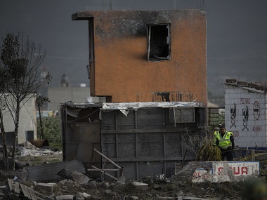 Explosions rip through fireworks warehouses in town north of Mexico City; 24 killed, dozens injured Explosions rip through fireworks warehouses in town north of Mexico City; 24 killed, dozens injured