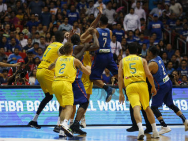 Basketball match between Philippines and Australia marred by brawl as violent chaos breaks out Basketball match between Philippines and Australia marred by brawl as violent chaos breaks out