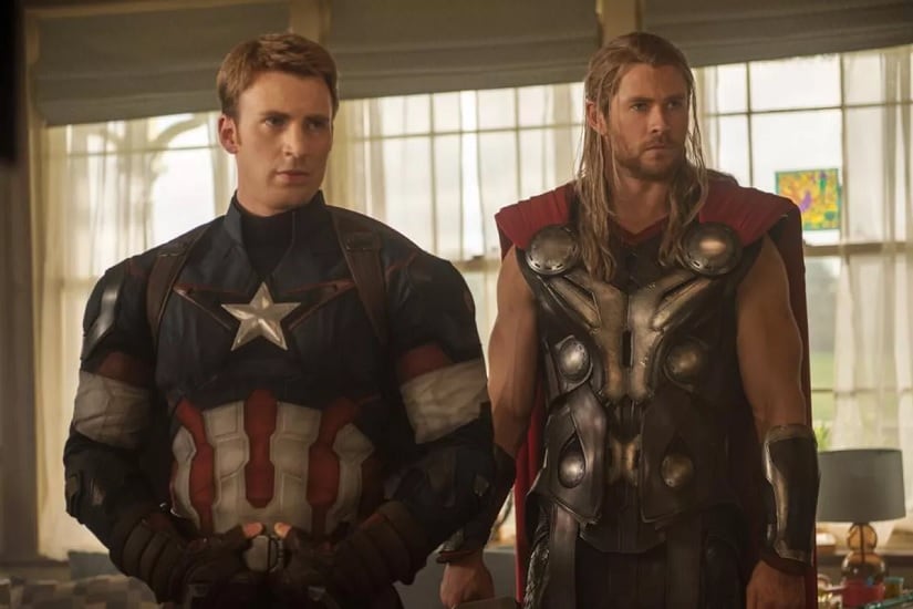 Captain America (L) and Thor. Image via Twitter