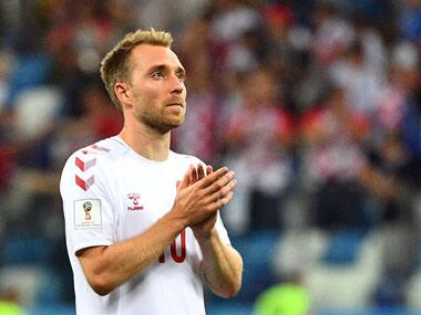 FIFA World Cup 2018: Denmark midfielder Christian Eriksen says team let down goalkeeper Kasper Schmeichel by missing penalties