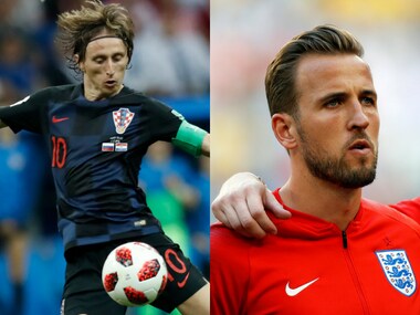 Croatia's Luke Modric and England's Harry Kane will be key figures for their respective teams in the second semi-final of the FIFA World Cup 2018. AP