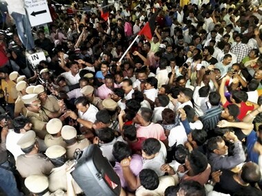 M Karunanidhi health update: M K Stalin appeals for calm as DMK supporters throng Kauvery Hospital; heavy police cover in Chennai's Mylapore