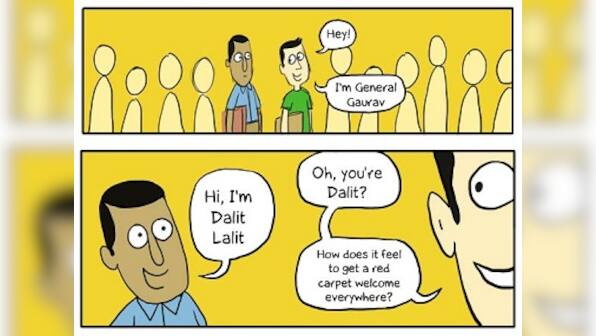 Dalit Lalit and General Gaurav — a webcomic explaining caste-based reservations