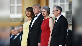 'They like me a lot in the UK,' remarks Donald Trump; meanwhile, protests planned as US president makes maiden London visit
