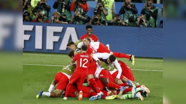 FIFA World Cup 2018: 'It's coming home,' England fans erupt in joy on Twitter after team ends penalty shootout curse