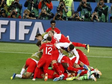 FIFA World Cup 2018: 'It's coming home,' England fans erupt in joy on Twitter after team ends penalty shootout curse