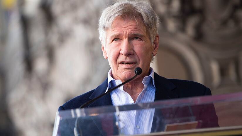 Actor Harrison Ford attends the ceremony honoring Mark Hamill with a star on the Hollywood Walk of Fame on March 8, 2018, in Hollywood, California. AFP/ Valerie Macon