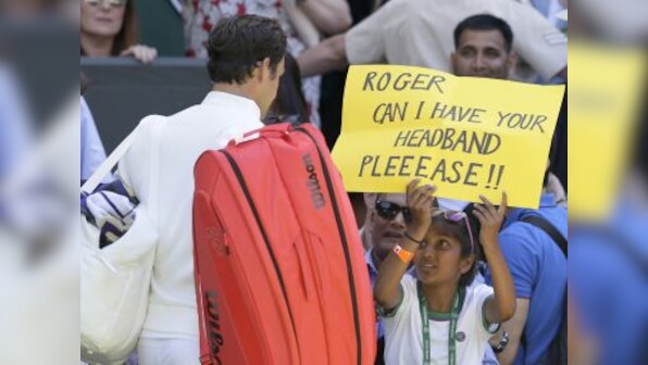 Wimbledon 2018: Roger Federer makes a young fan's day by gifting headband after victory over Dusan Lajovic