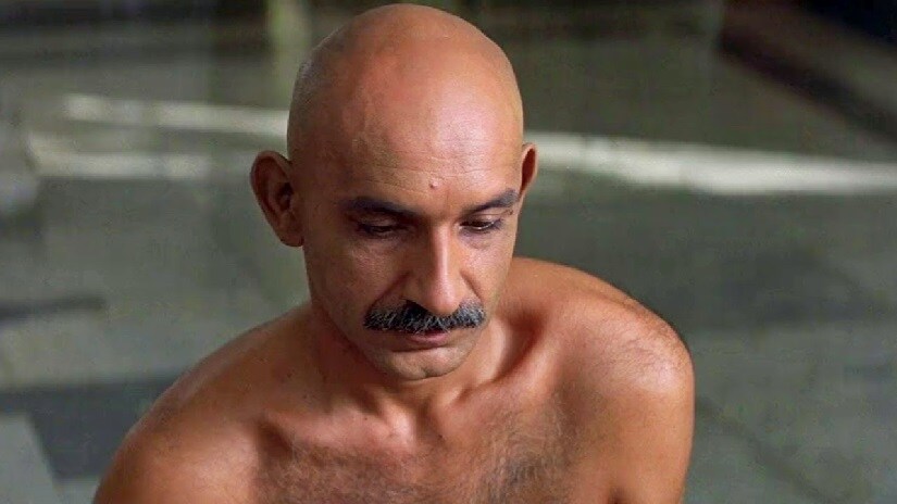 Sir Ben Kingsley in Gandhi. Image via Twitter