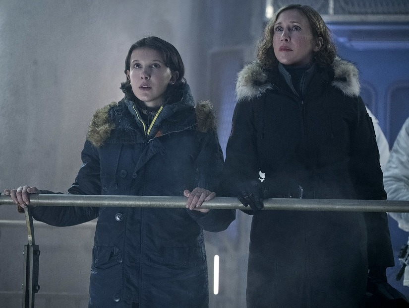 Millie Bobby Brown and Vera Farmiga in Godzilla: King of the Monsters. Image via Twitter