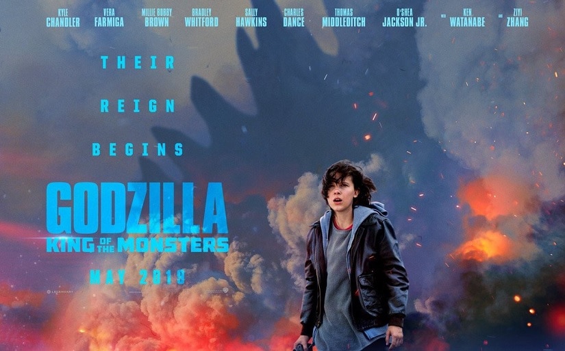 Millie Bobby Brown in Godzilla: King Of The Monsters banner