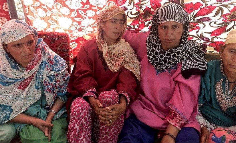 Afroza Khanday, mother of Shakir Ahmad Khanday, 19, killed in army shooting on Saturday. Sameer Yasir